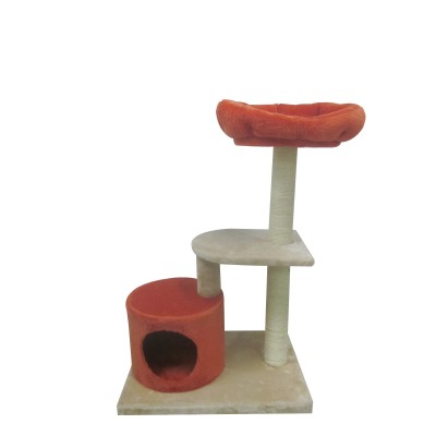 Cat Tree Scratch Post Scratching Pole Tower Gym Toy 87cm 